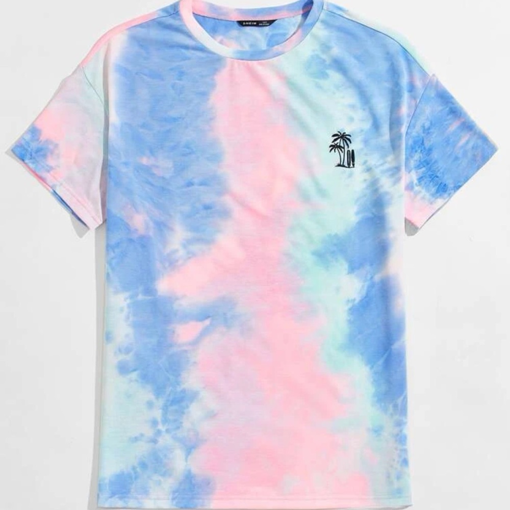 Tie dye graphic tee
